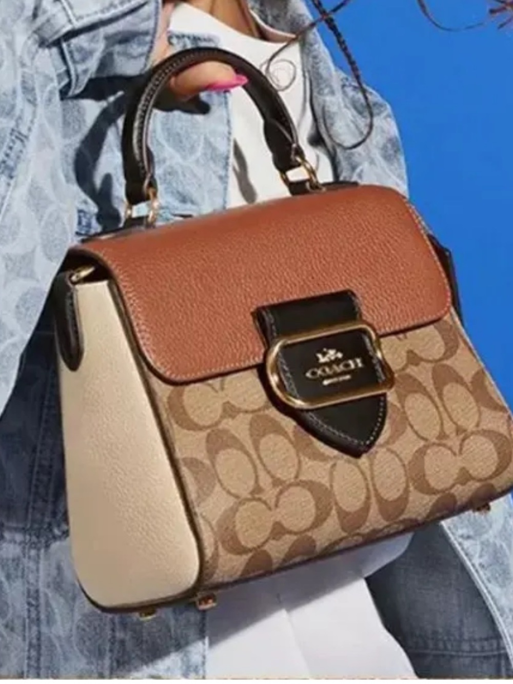 Coach Morgan top handle purse bag